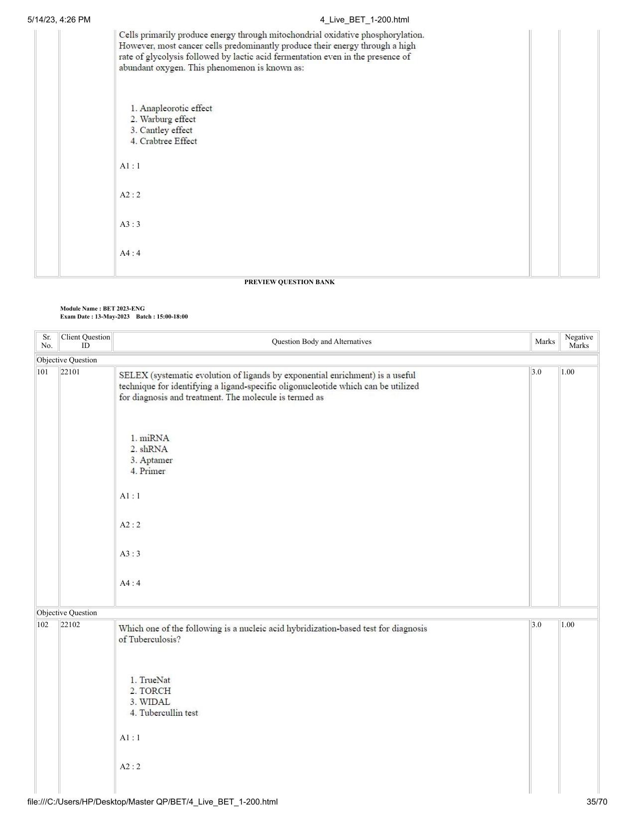 BET 2023 Question Paper - Page 35