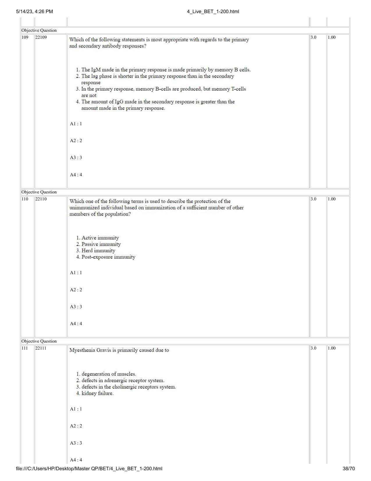 BET 2023 Question Paper - Page 38