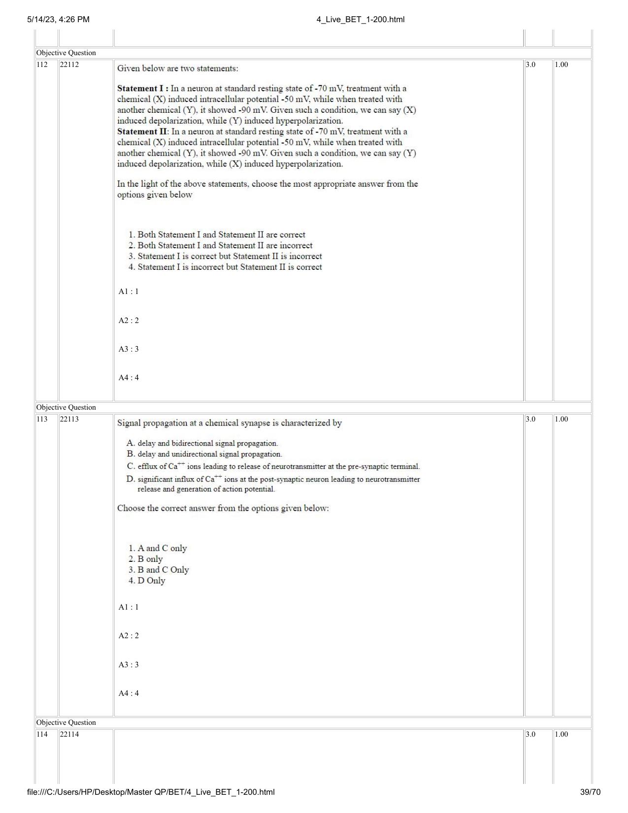 BET 2023 Question Paper - Page 39