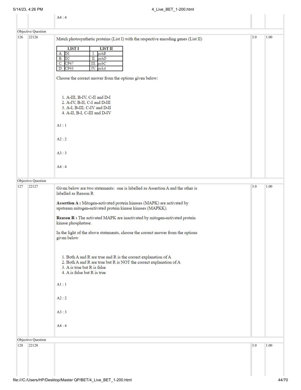 BET 2023 Question Paper - Page 44