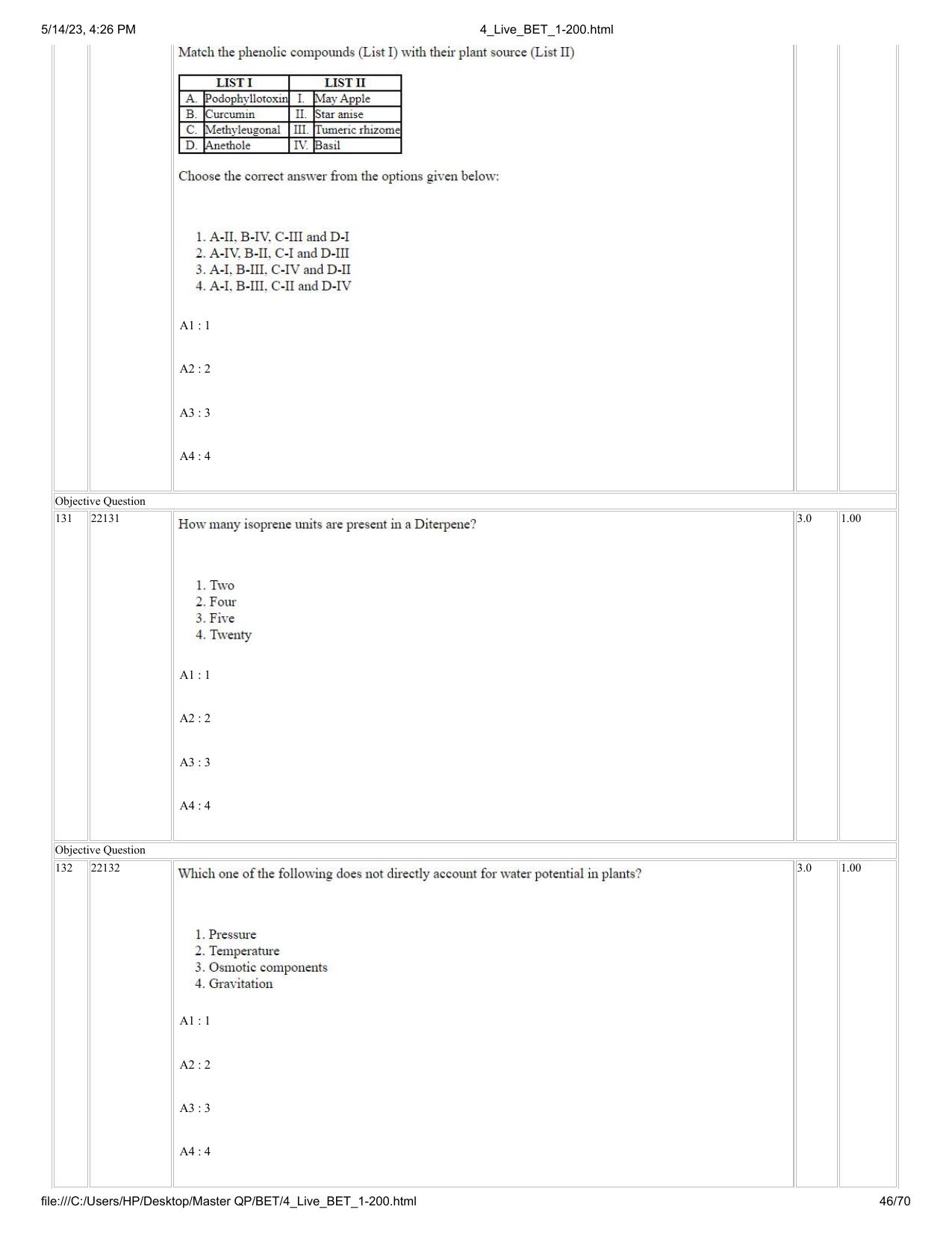 BET 2023 Question Paper - Page 46