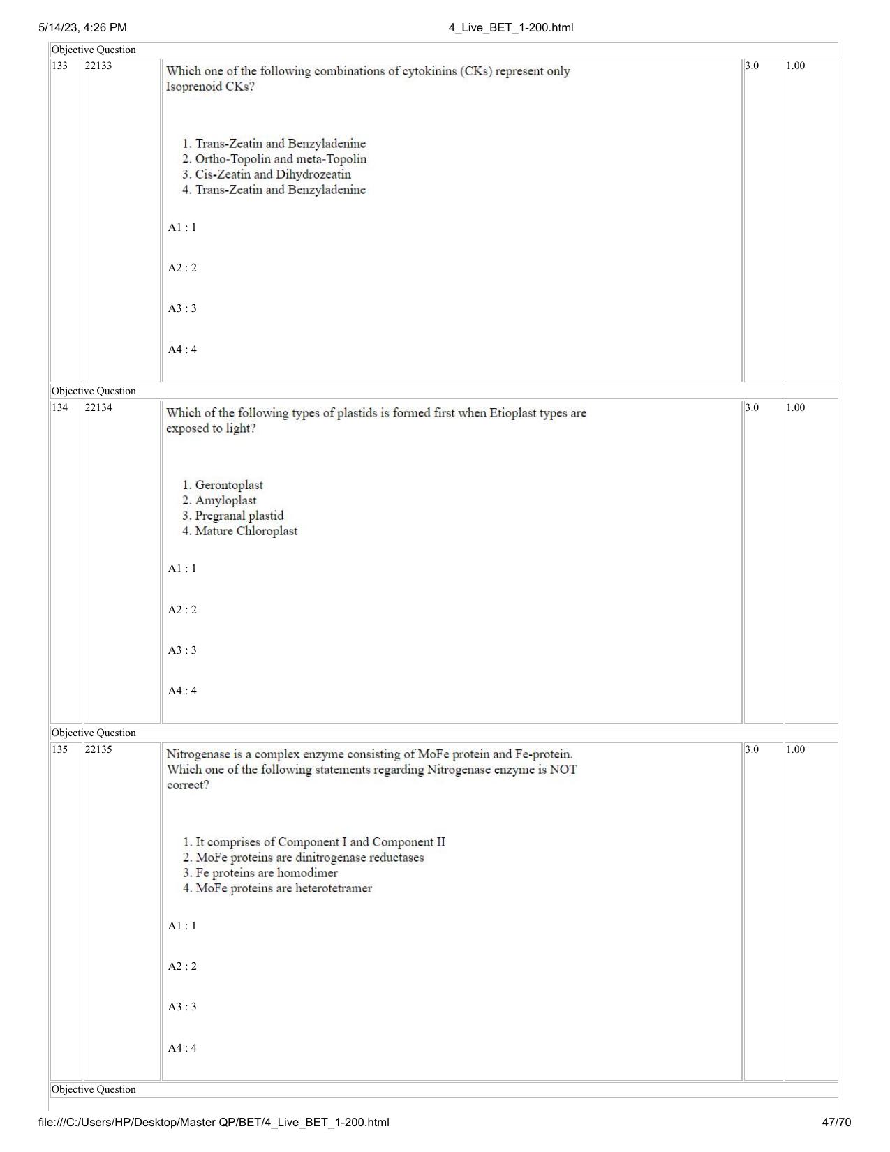 BET 2023 Question Paper - Page 47