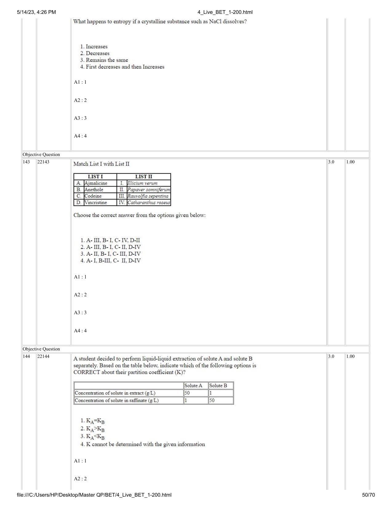 BET 2023 Question Paper - Page 50