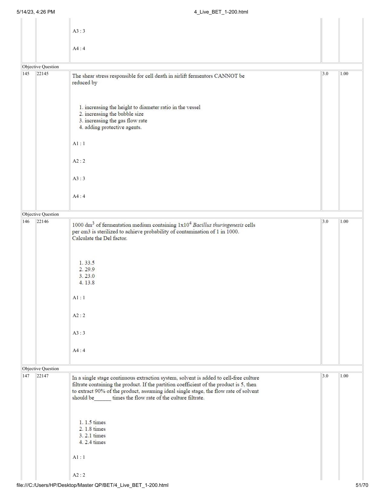 BET 2023 Question Paper - Page 51
