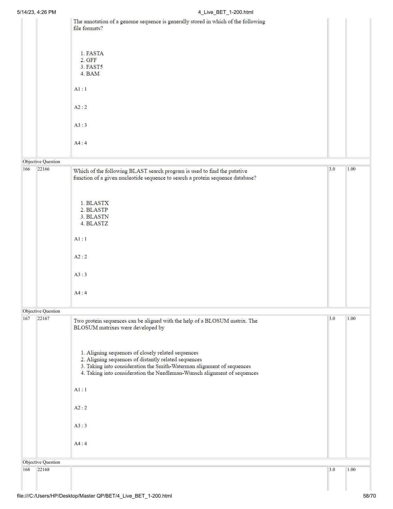 BET 2023 Question Paper - Page 58