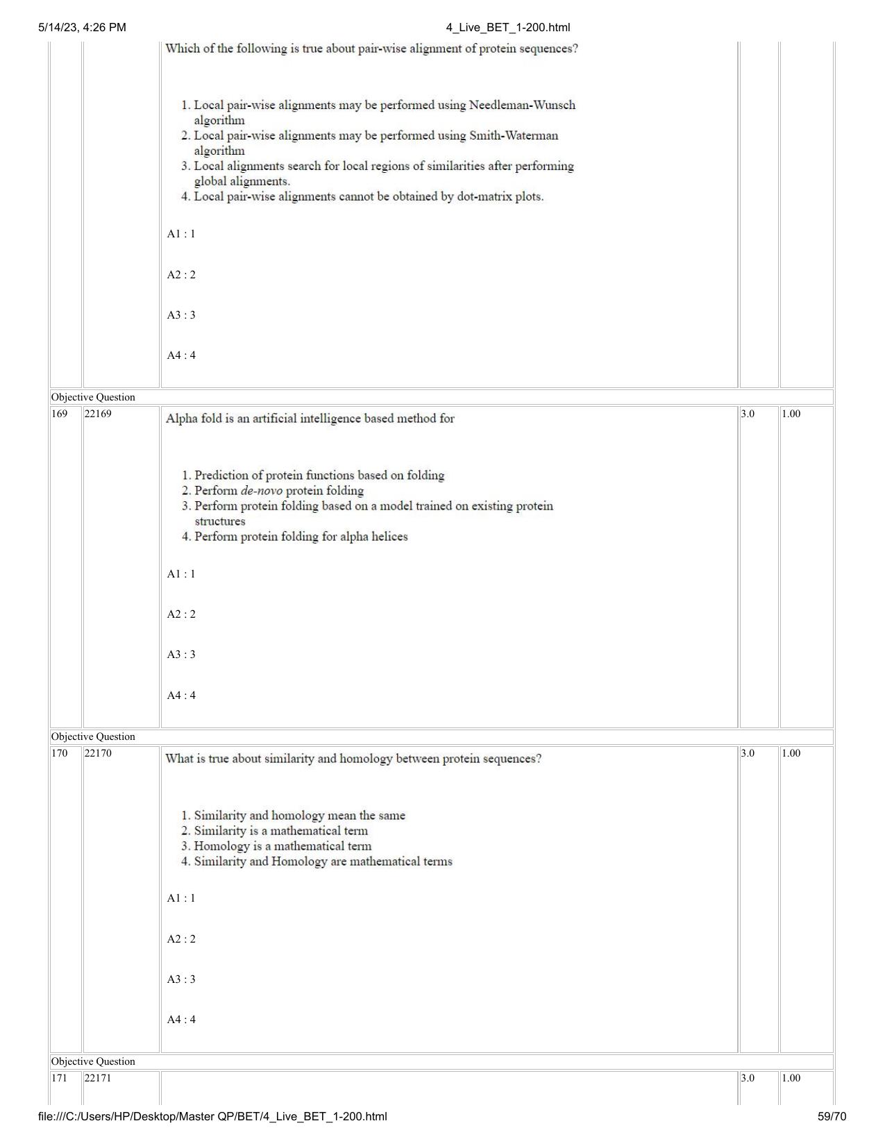 BET 2023 Question Paper - Page 59