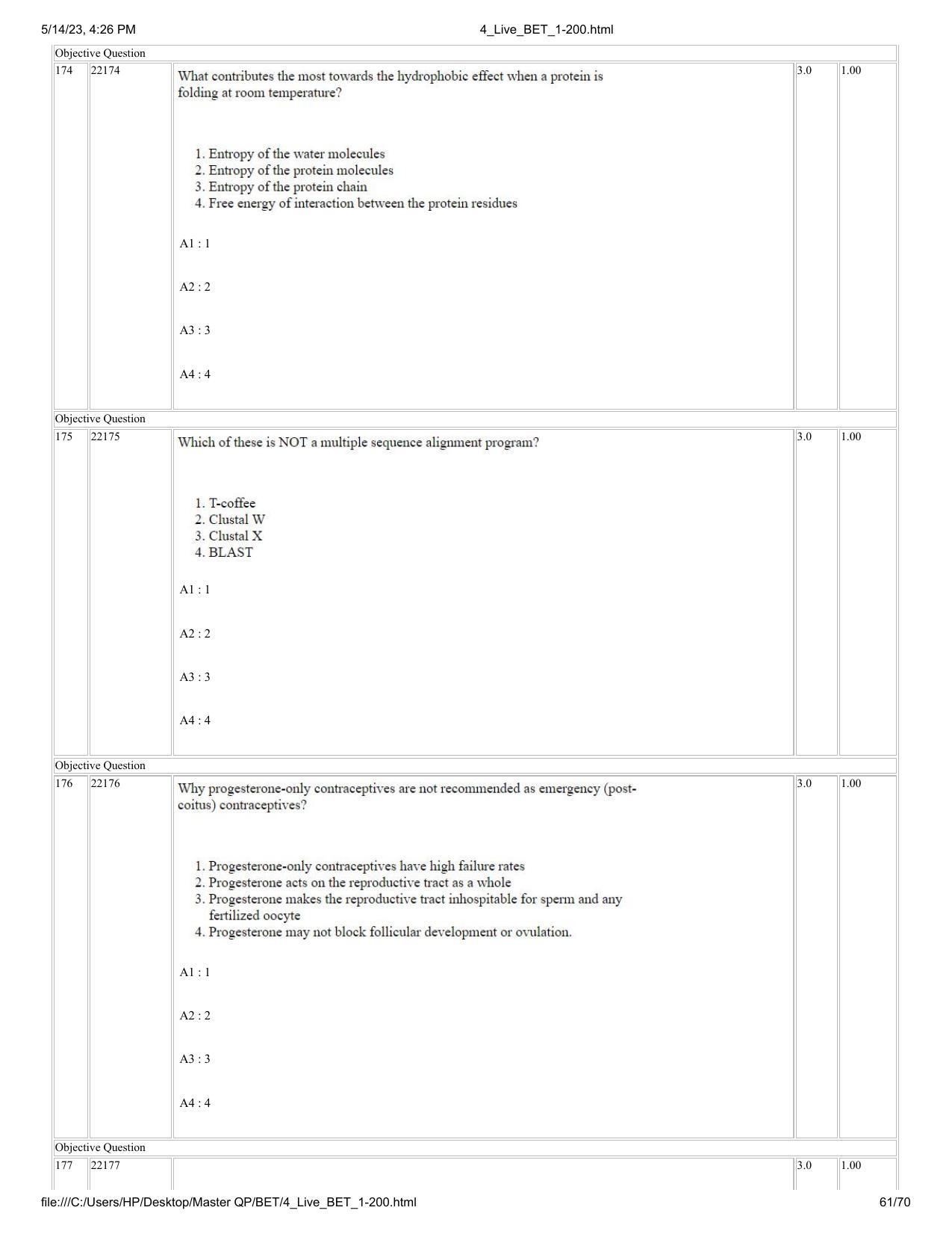 BET 2023 Question Paper - Page 61