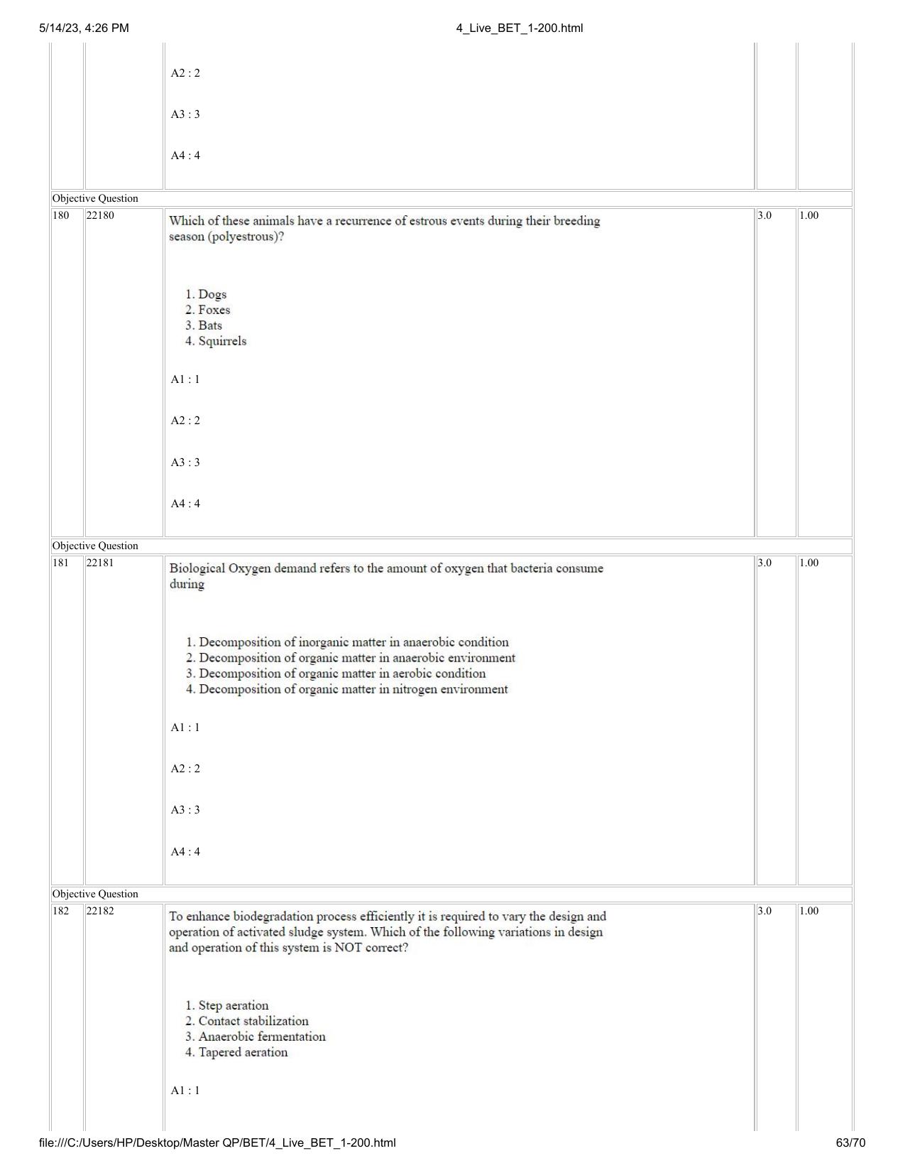 BET 2023 Question Paper - Page 63