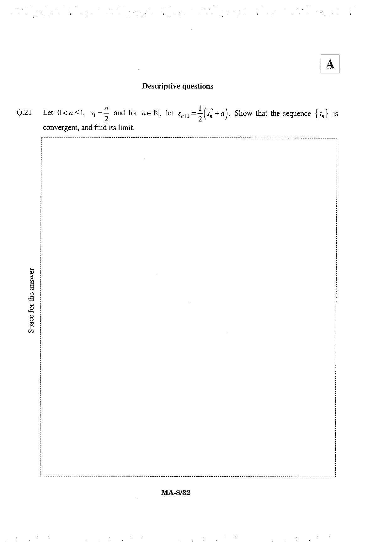 JAM 2013: MA Question Paper - Page 10