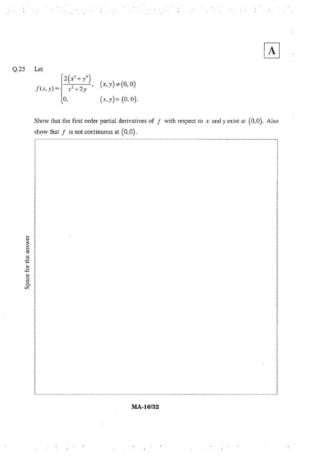 JAM 2013: MA Question Paper - Page 18