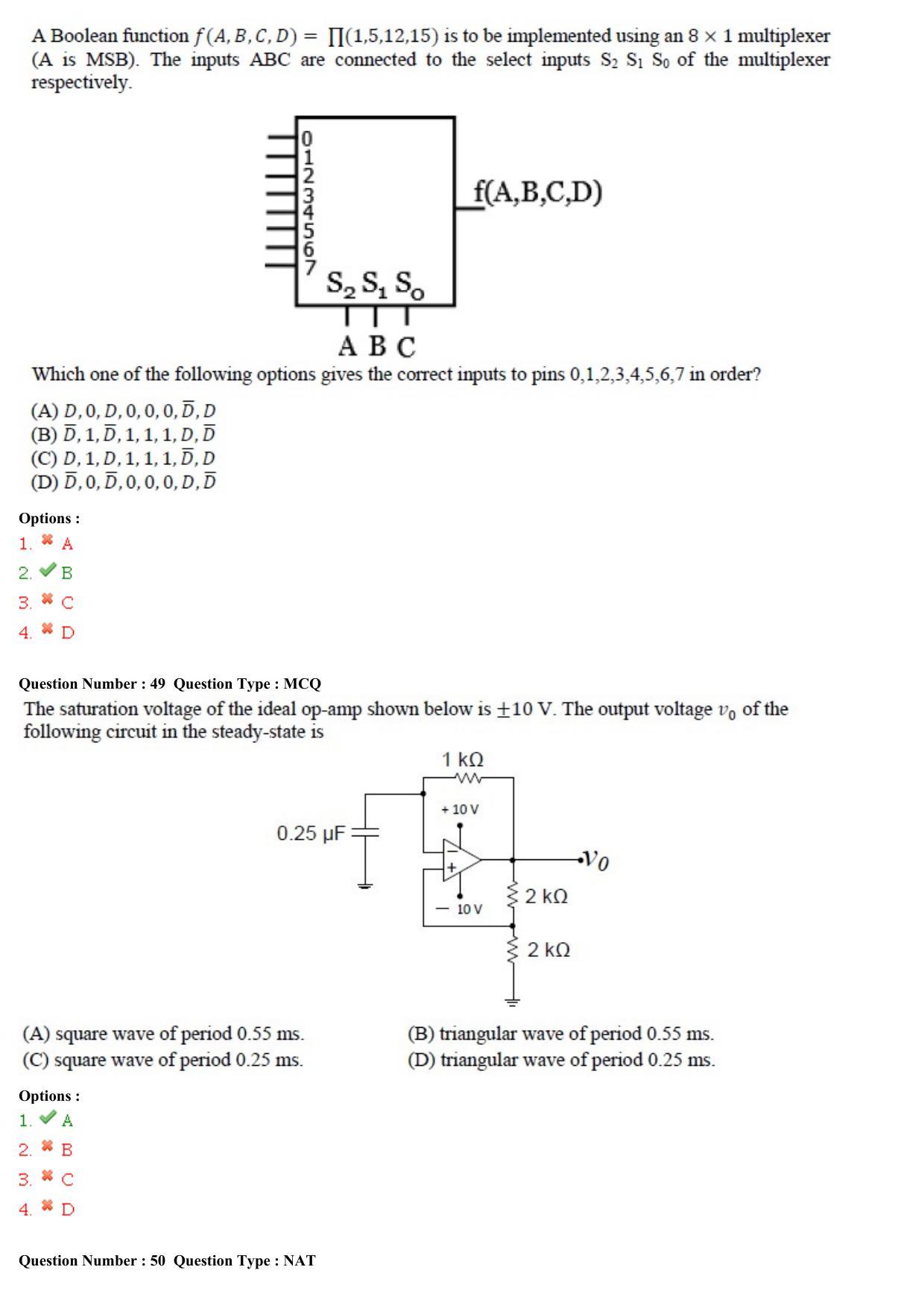 GATE 2015 Electrical Engineering (EE) Question Paper with Answer Key - Page 49