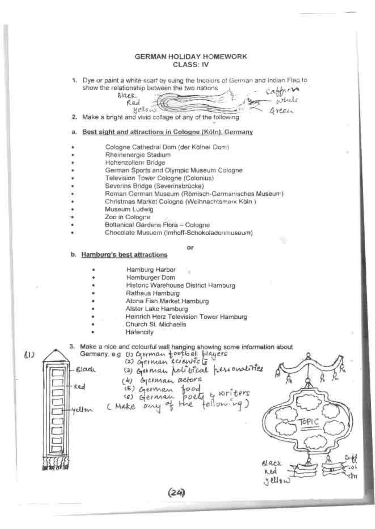 Worksheet for Class 4 English Assignment 148 - Page 24