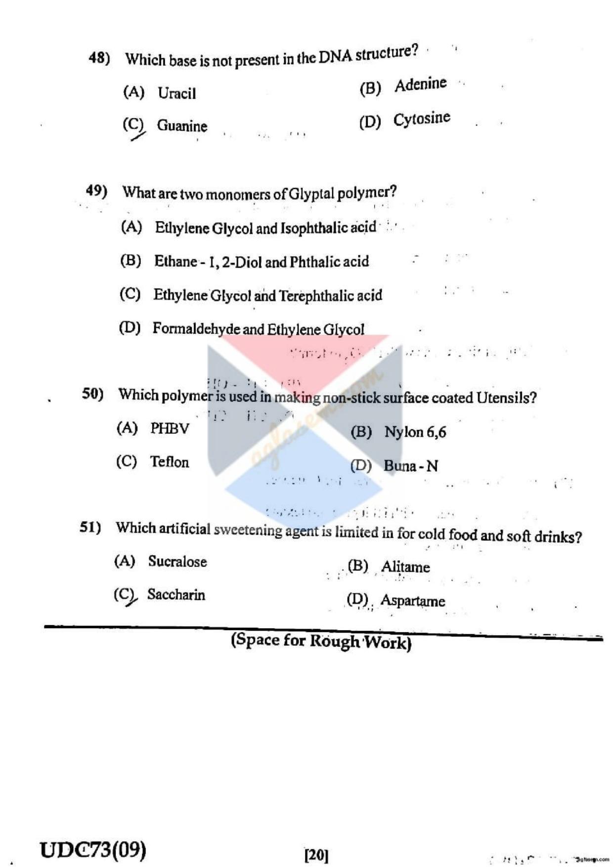 GUJCET Chemistry 2023 Question Paper - Page 3