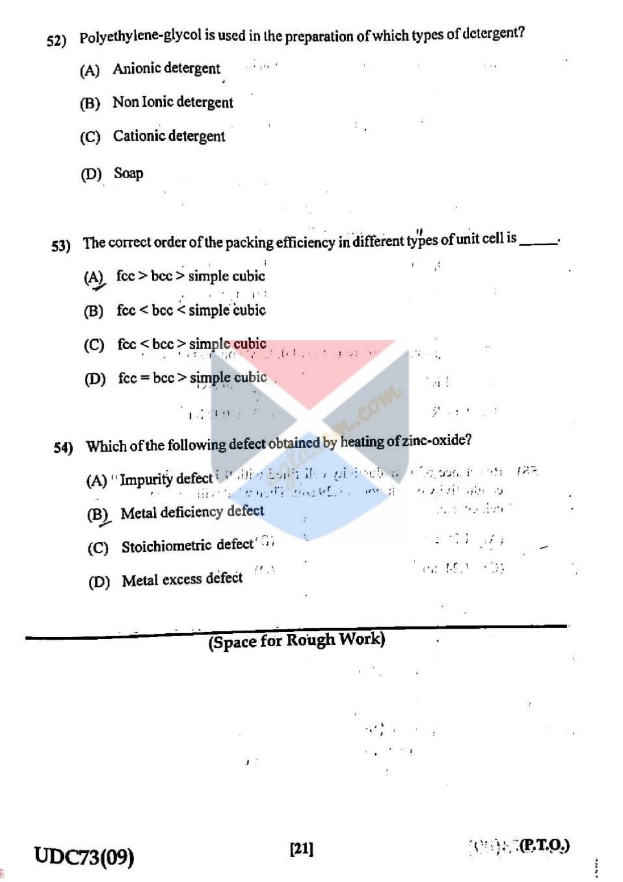 GUJCET Chemistry 2023 Question Paper - Page 4