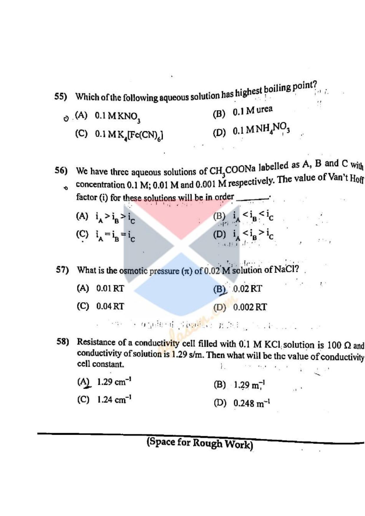 GUJCET Chemistry 2023 Question Paper - Page 5