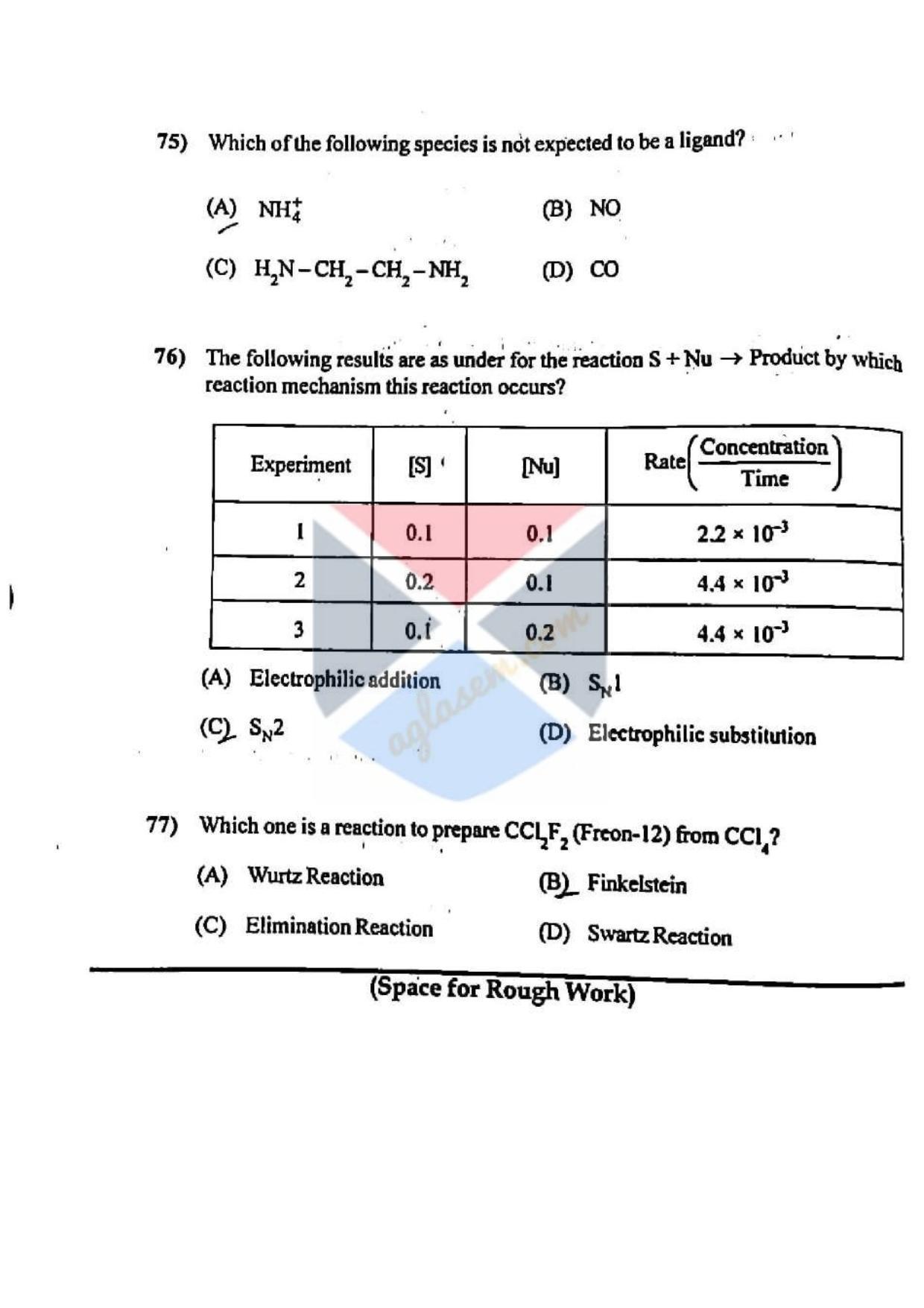 GUJCET Chemistry 2023 Question Paper - Page 11