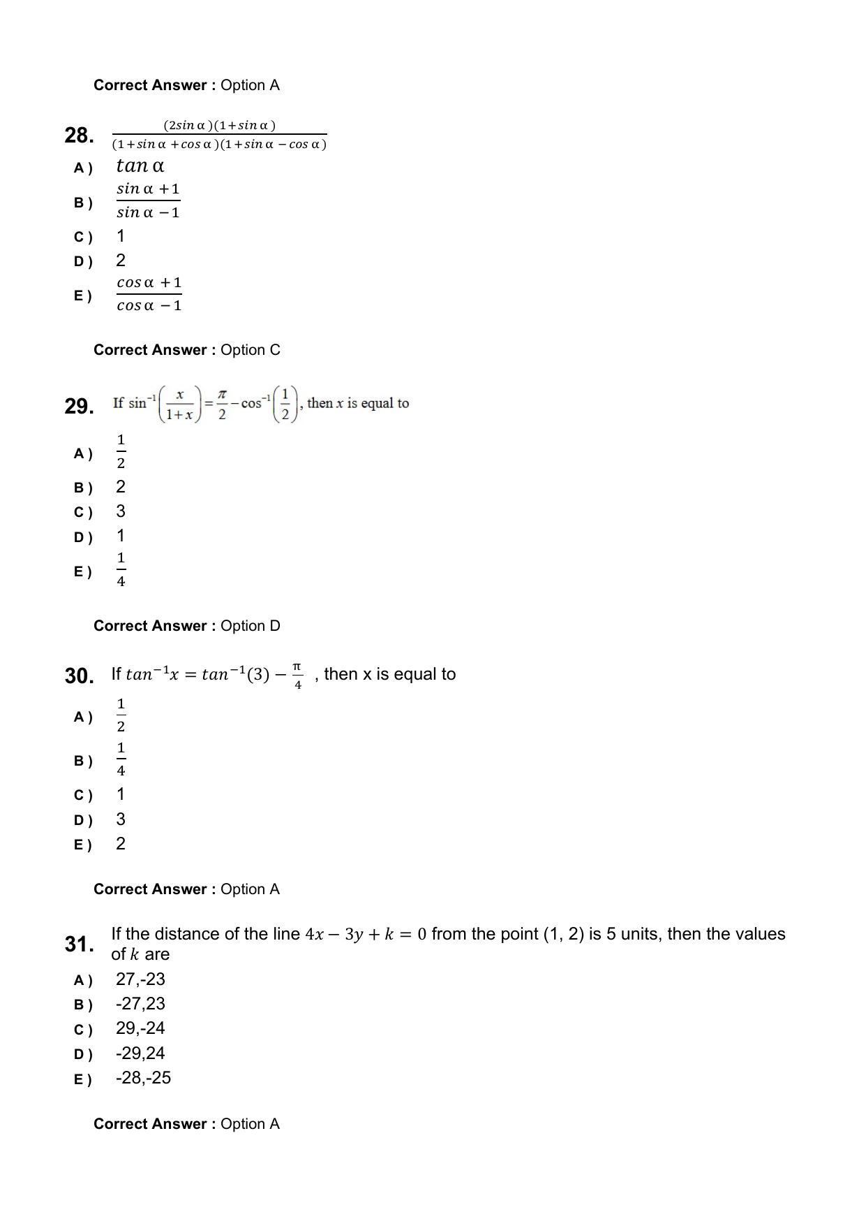 KEAM 2025 April 26 (Engineering) Question Paper with Answer Key - Page 8