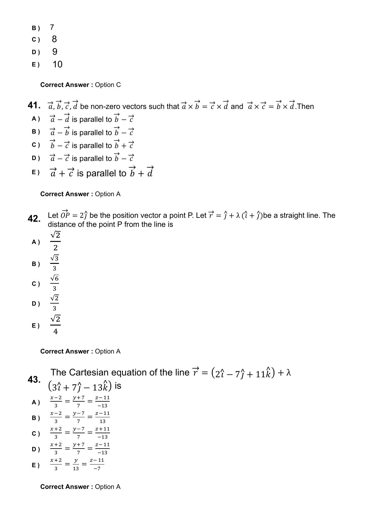 KEAM 2025 April 26 (Engineering) Question Paper with Answer Key - Page 11