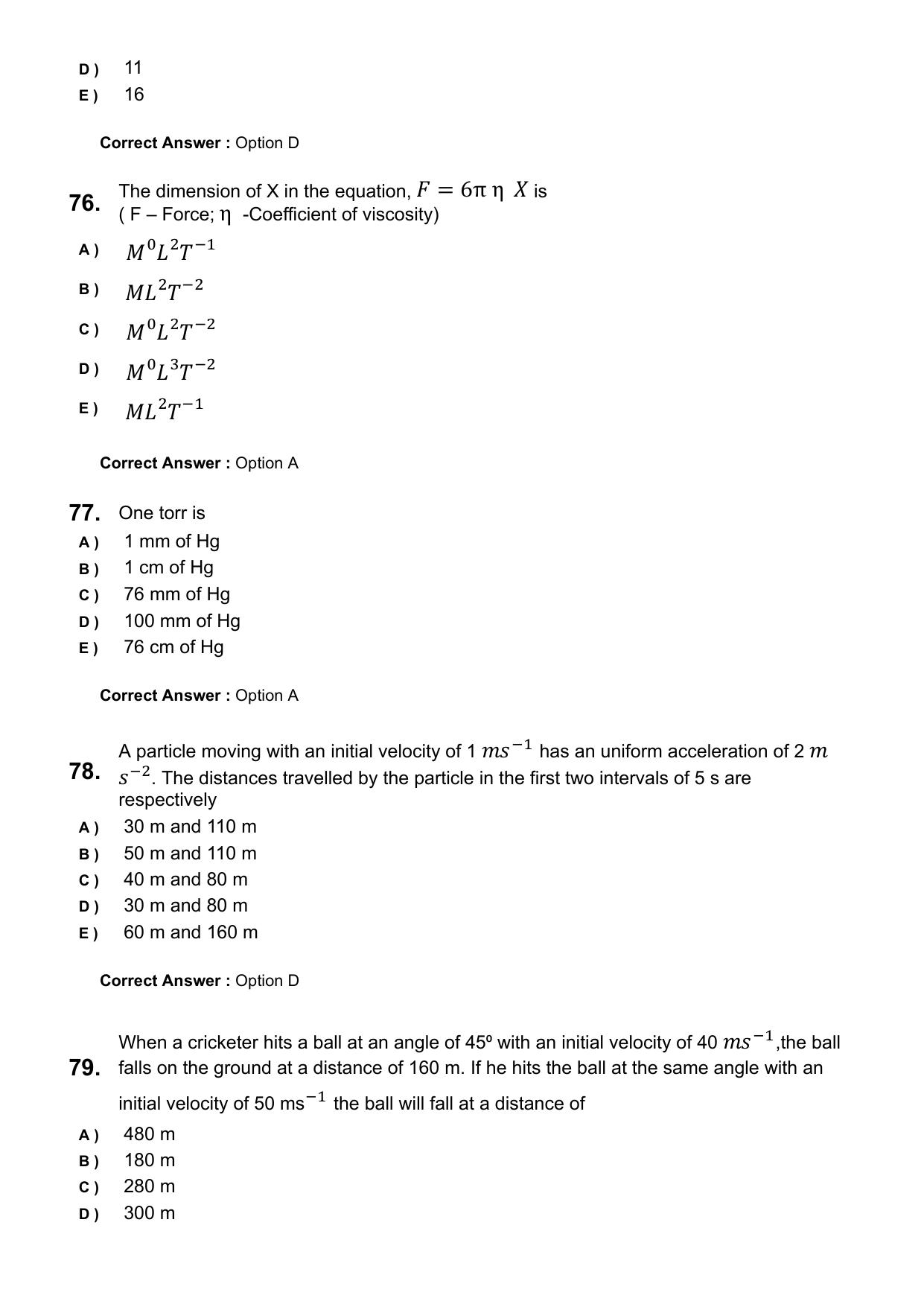 KEAM 2025 April 26 (Engineering) Question Paper with Answer Key - Page 20