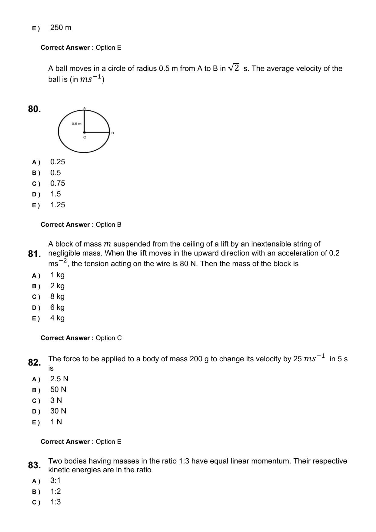 KEAM 2025 April 26 (Engineering) Question Paper with Answer Key - Page 21