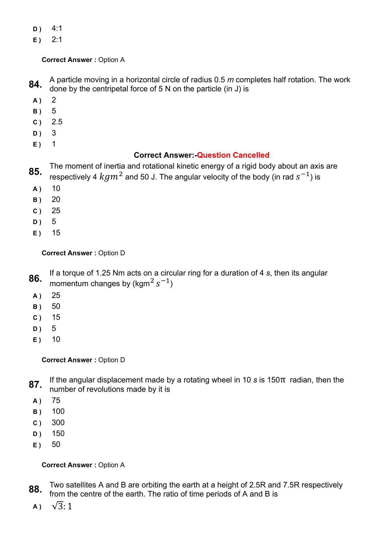 KEAM 2025 April 26 (Engineering) Question Paper with Answer Key - Page 22