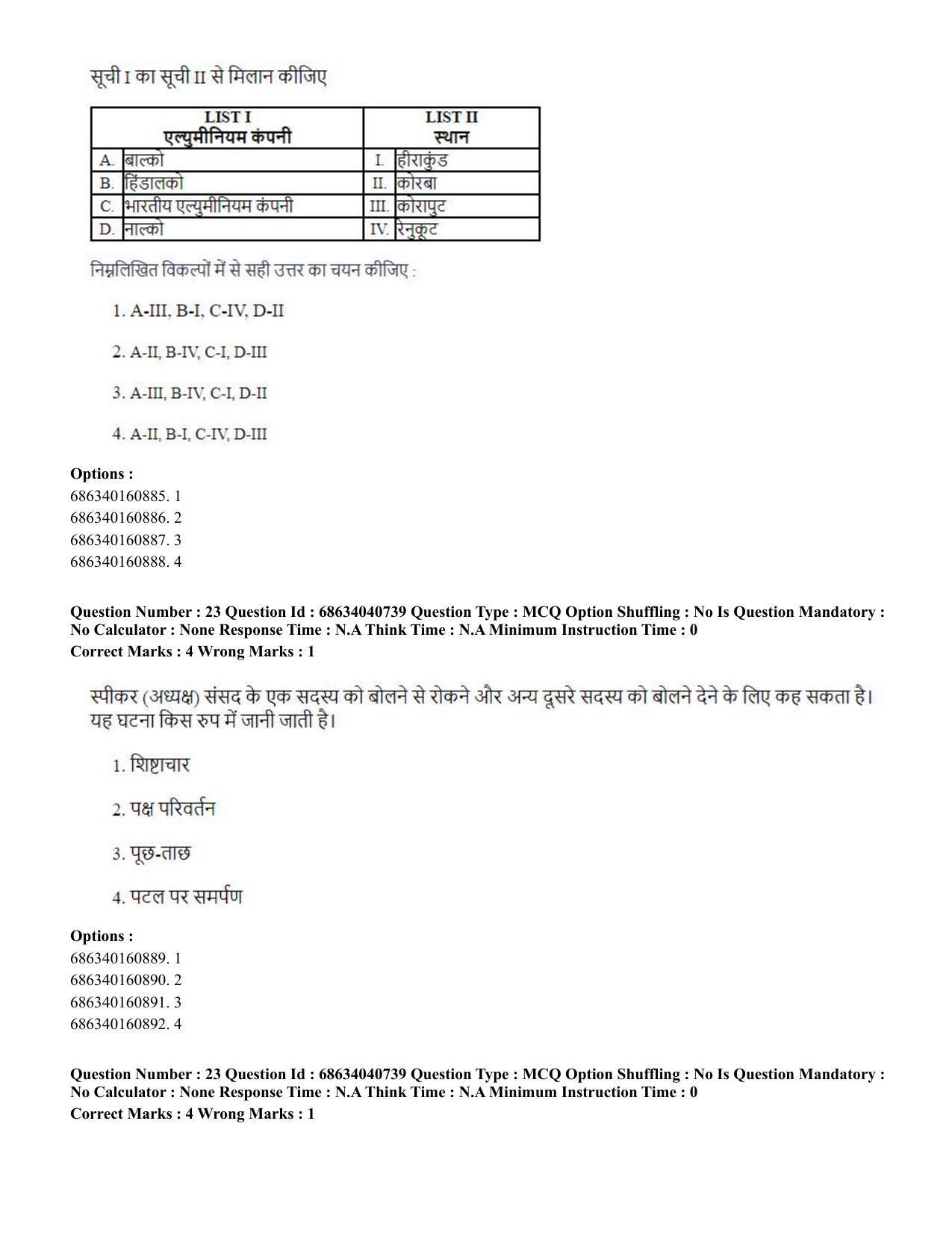 CUET PG 2023: COQP04 – B.Ed. Humanities and Social Sciences (Hin) - Shift 3 (30-06-2023) Question Paper - Page 24