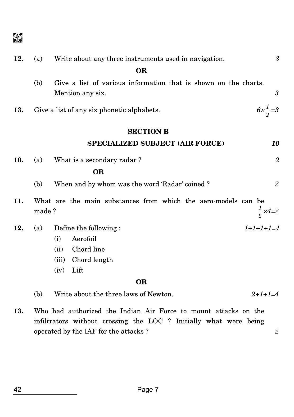 CBSE Class 12 42 NCC 2022 Compartment Question Paper - Page 7