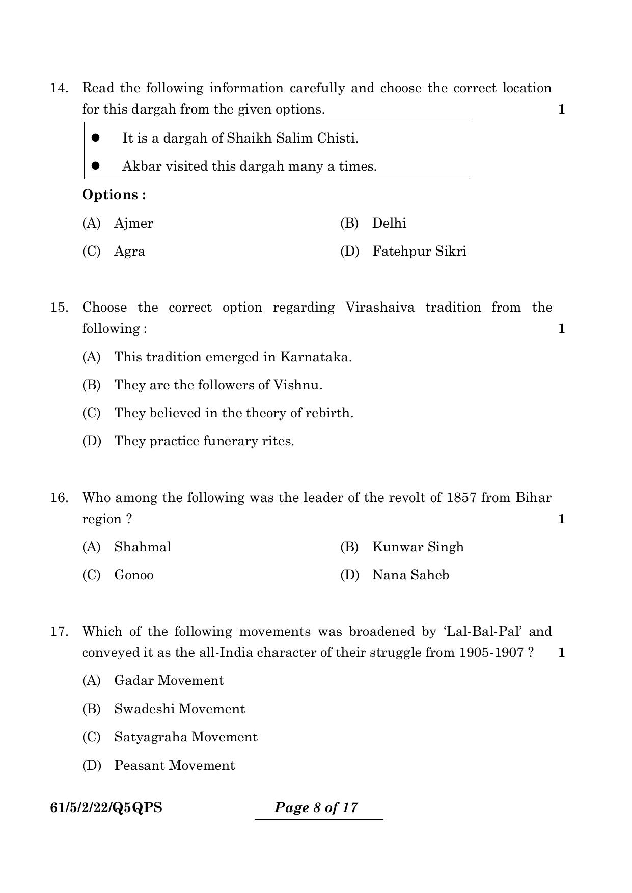 CBSE Class 12 61-5-2 History 2024 Question Paper - Page 8
