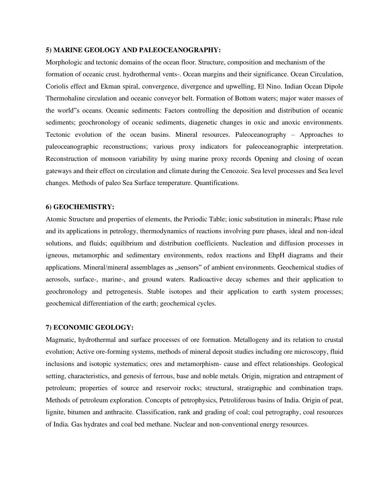 AP RCET Geology Syllabus - Page 4