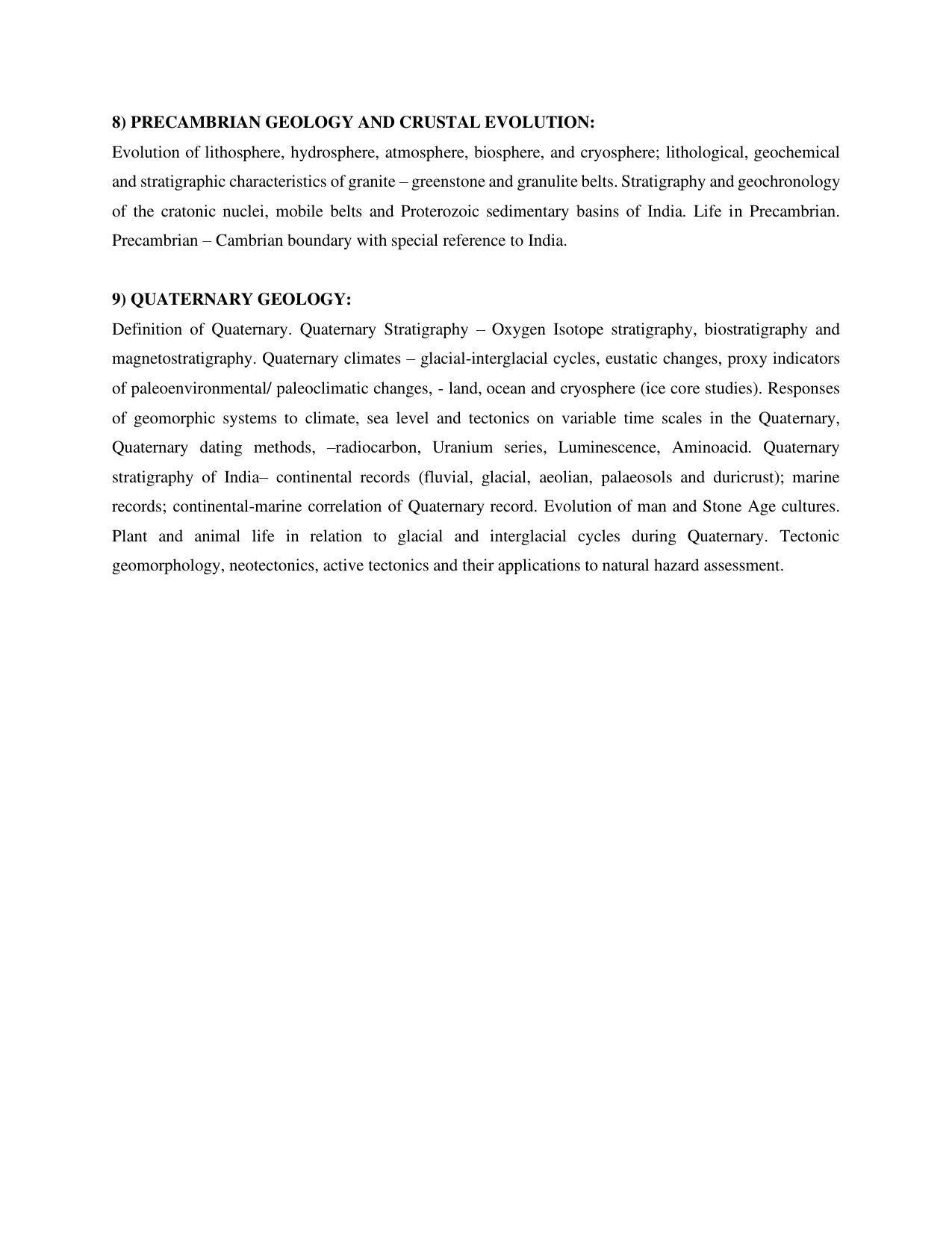 AP RCET Geology Syllabus - Page 5