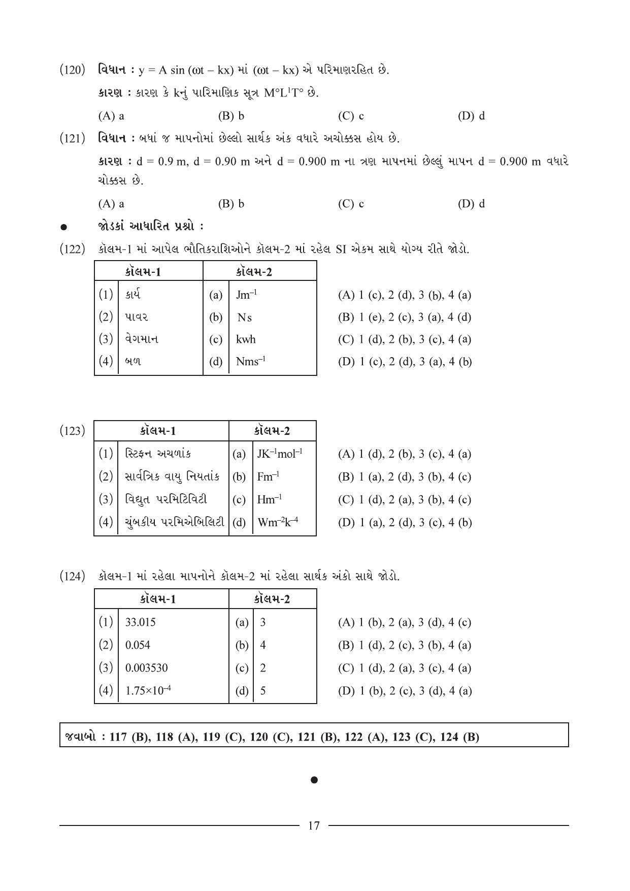 GSEB HSC Physics Question Paper (Gujarati Medium)- Chapter 1 - Page 17