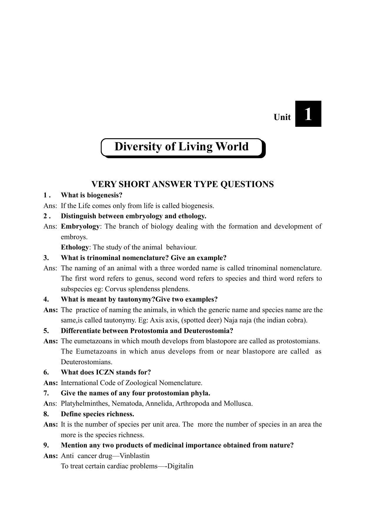 TS SCERT Inter 2nd Year Zoology I Path 1 (Telugu Medium) Text Book - Page 6