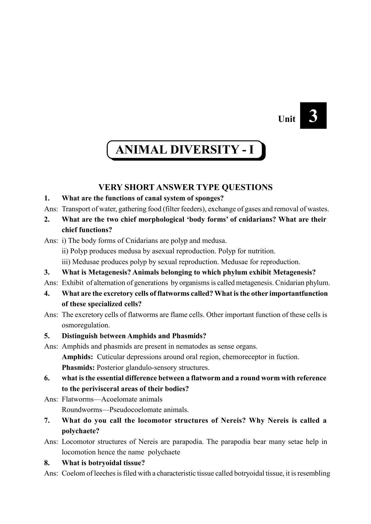 TS SCERT Inter 2nd Year Zoology I Path 1 (Telugu Medium) Text Book - Page 19