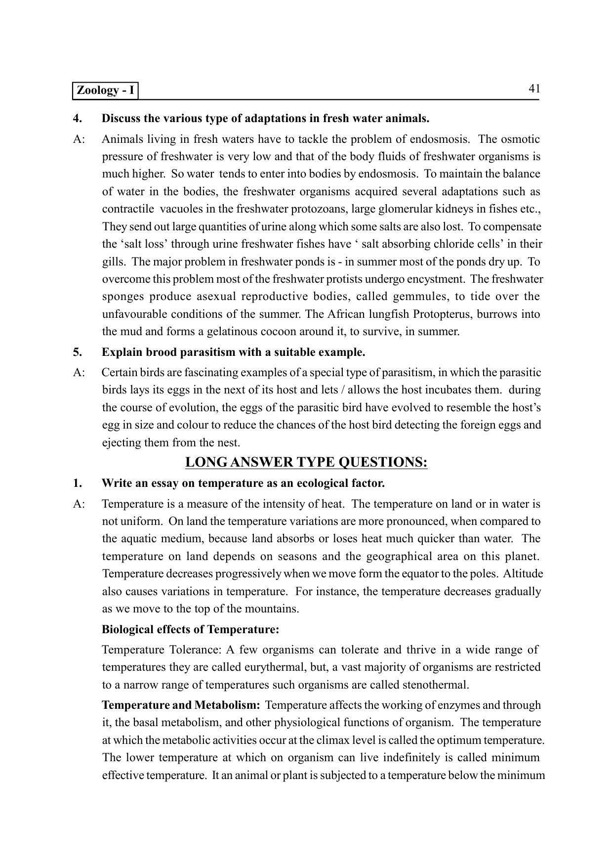 TS SCERT Inter 2nd Year Zoology I Path 1 (Telugu Medium) Text Book - Page 46