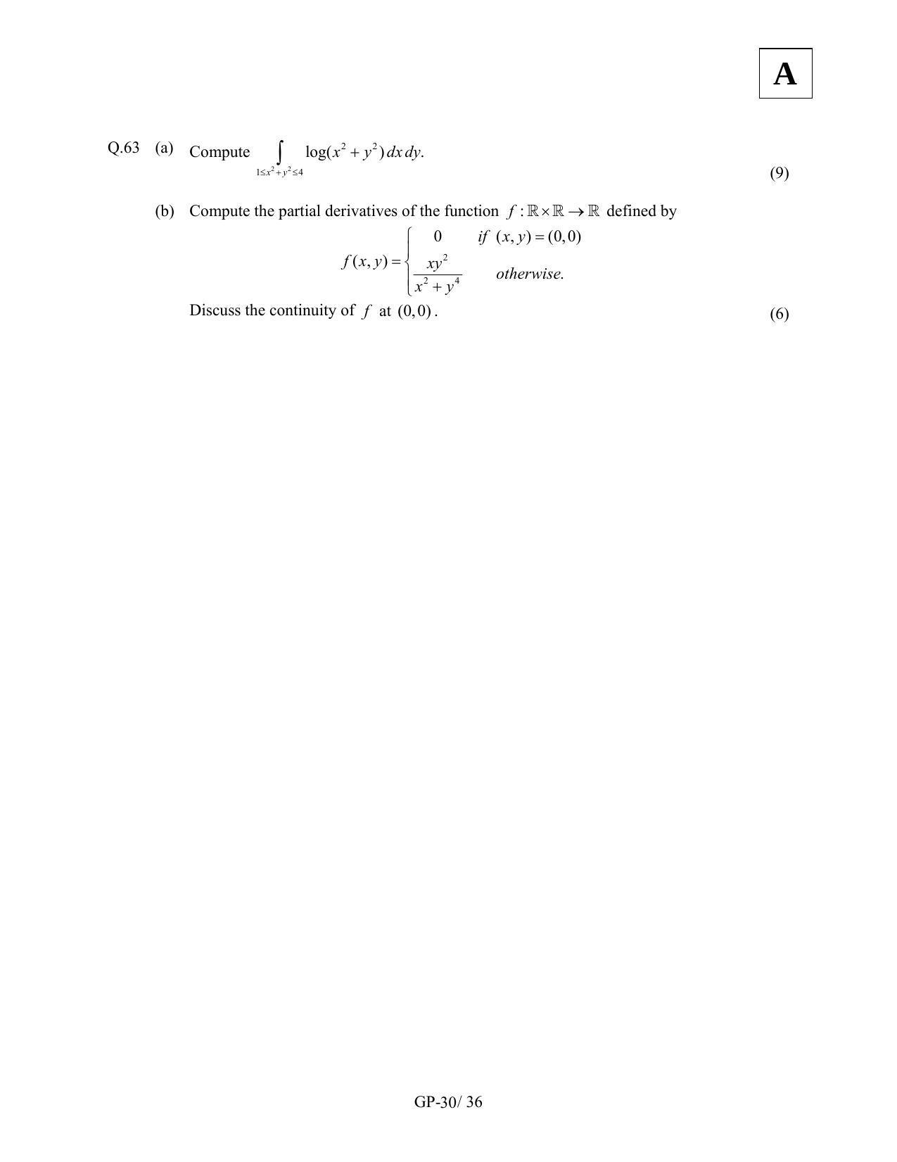 JAM 2011: GP Question Paper - Page 32