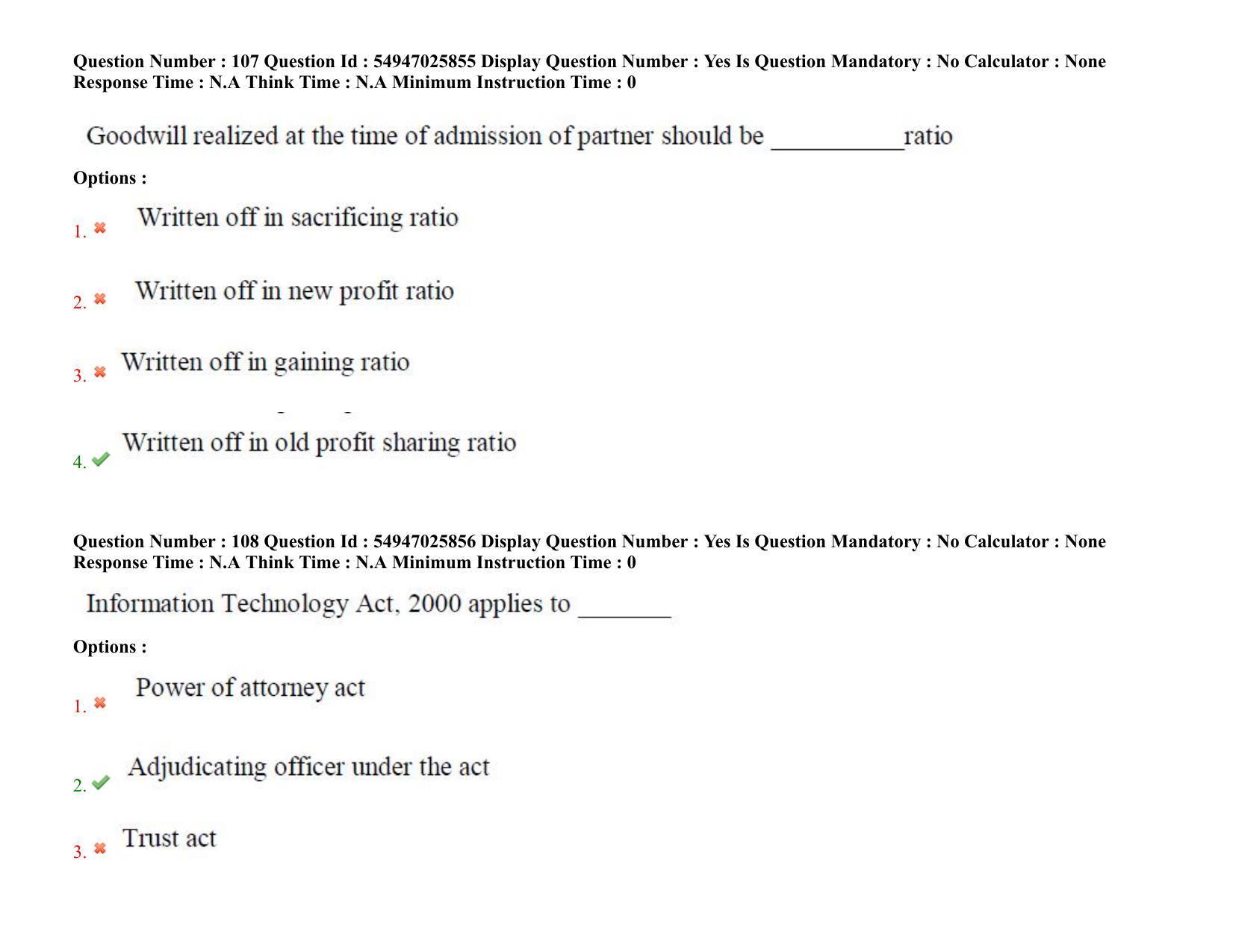 AP RCET 2022: Commerce - 18-10-2022 (Tuesday) Session-II: Question Paper With keys - Page 81