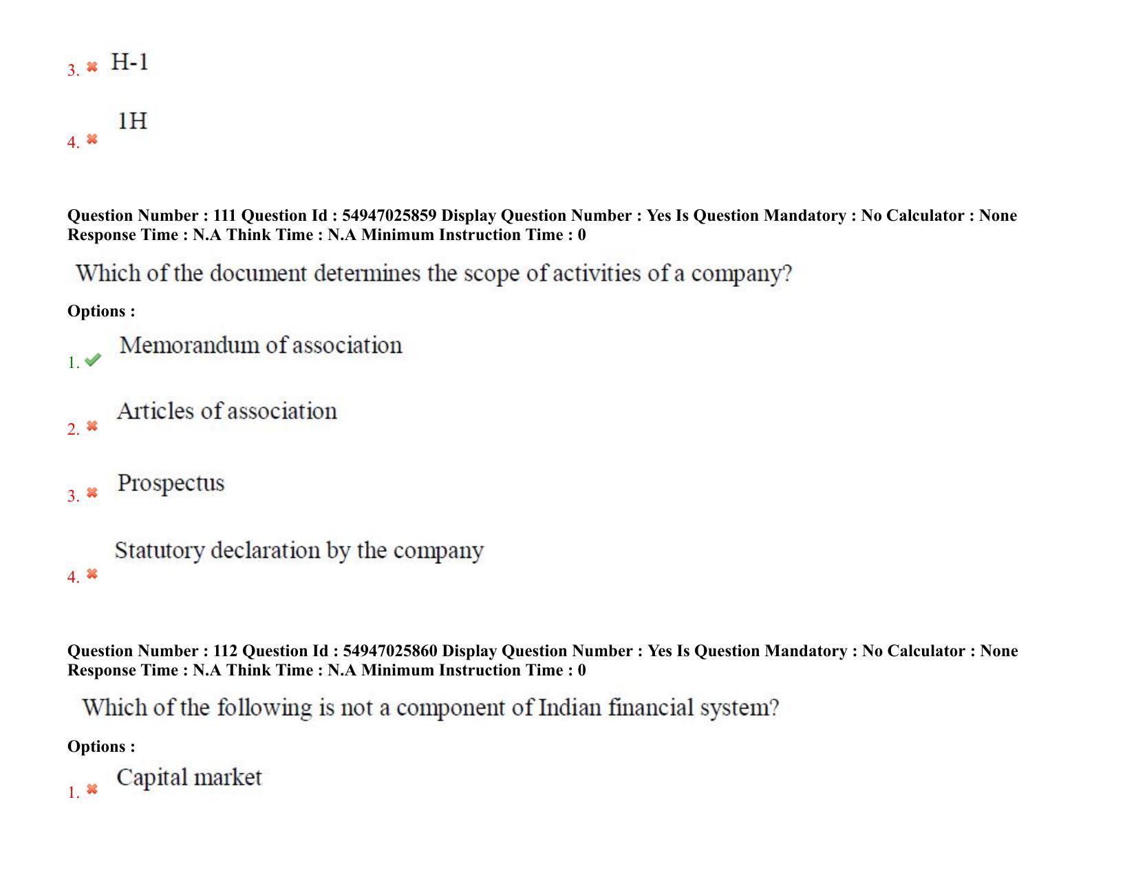 AP RCET 2022: Commerce - 18-10-2022 (Tuesday) Session-II: Question Paper With keys - Page 83