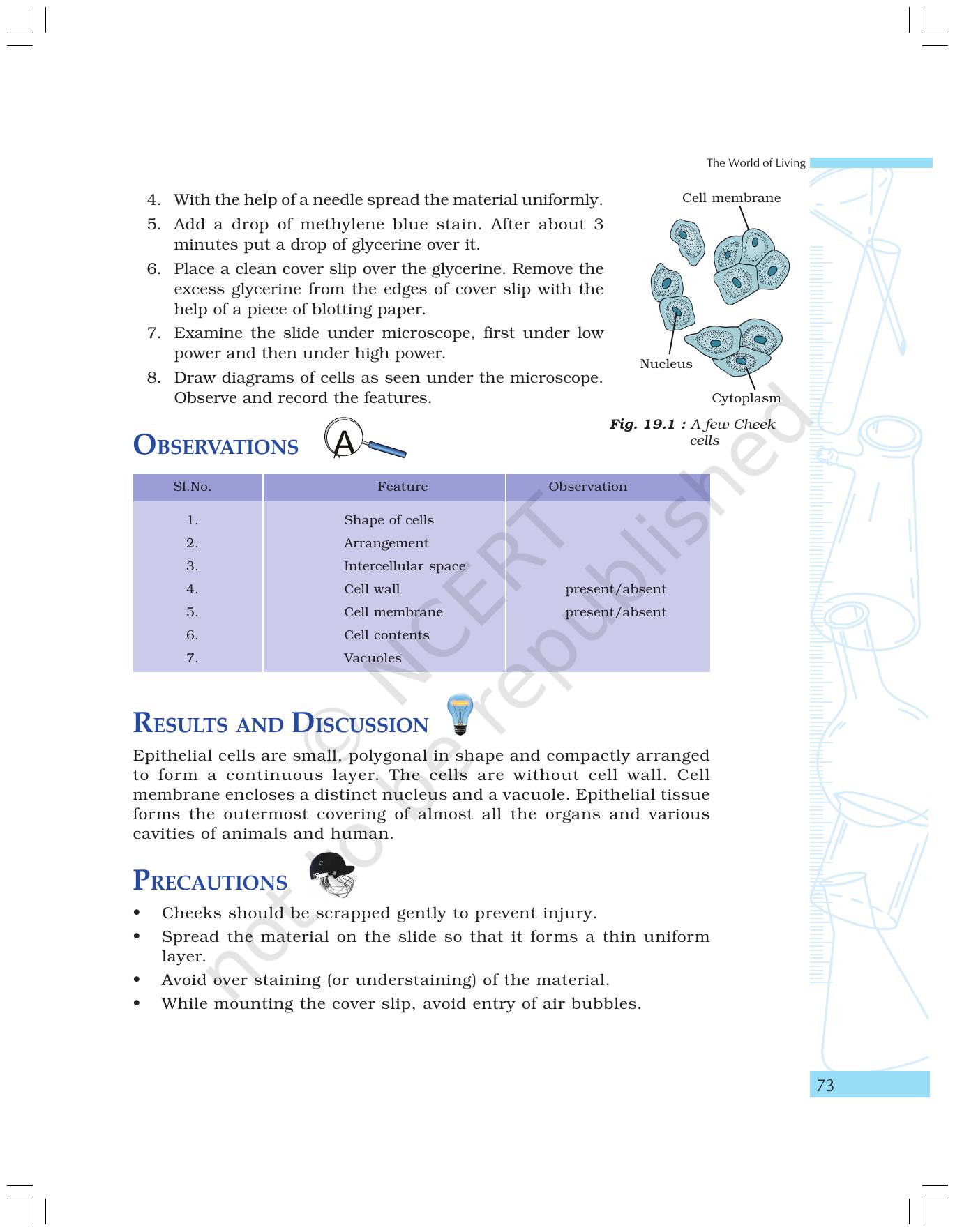 NCERT Laboratory Manuals for Class IX Science - The World of Living - Page 5