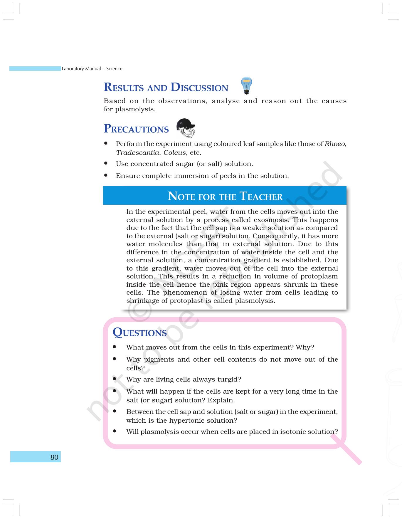 NCERT Laboratory Manuals for Class IX Science - The World of Living - Page 12