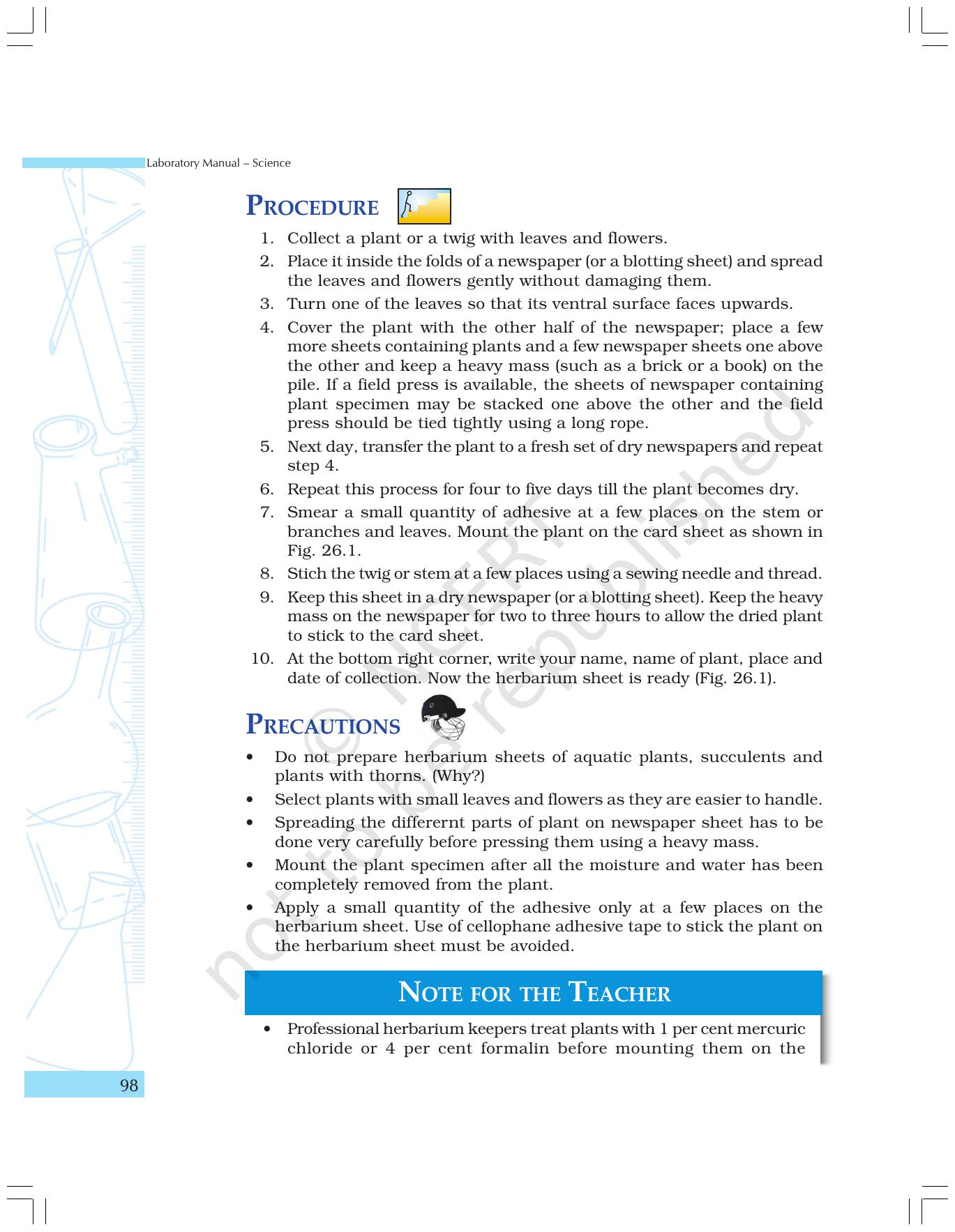 NCERT Laboratory Manuals for Class IX Science - The World of Living - Page 30