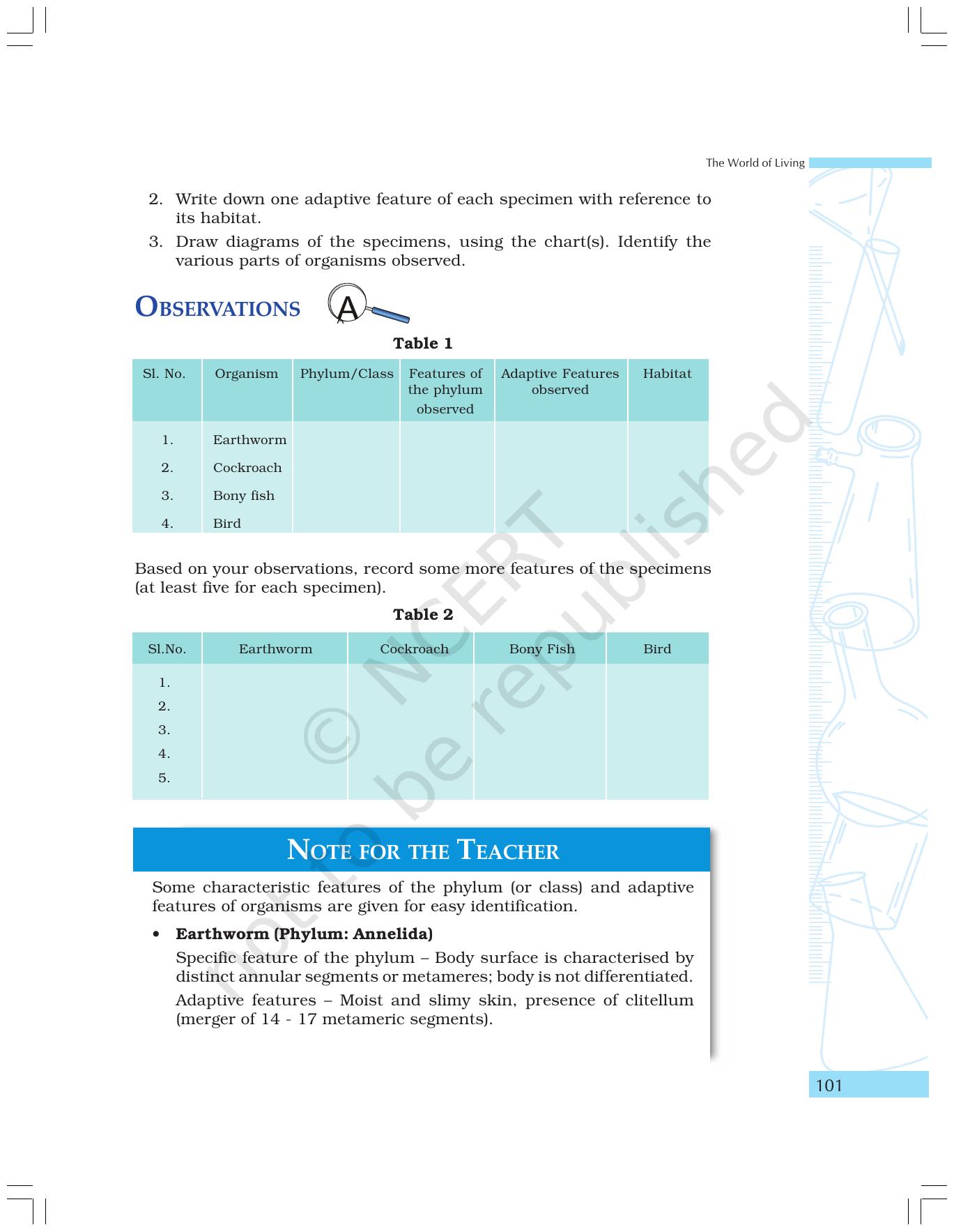 NCERT Laboratory Manuals for Class IX Science - The World of Living - Page 33