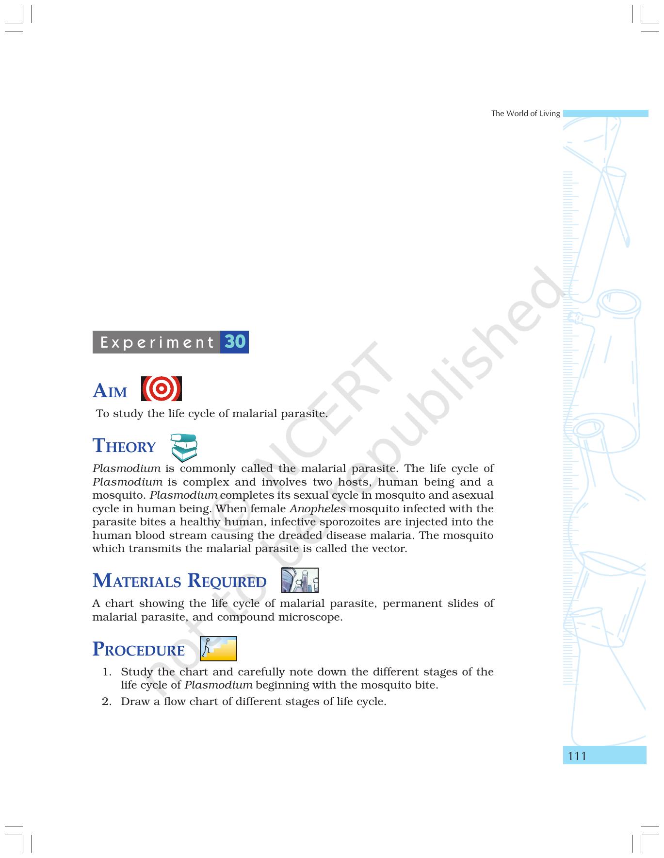 NCERT Laboratory Manuals for Class IX Science - The World of Living - Page 43