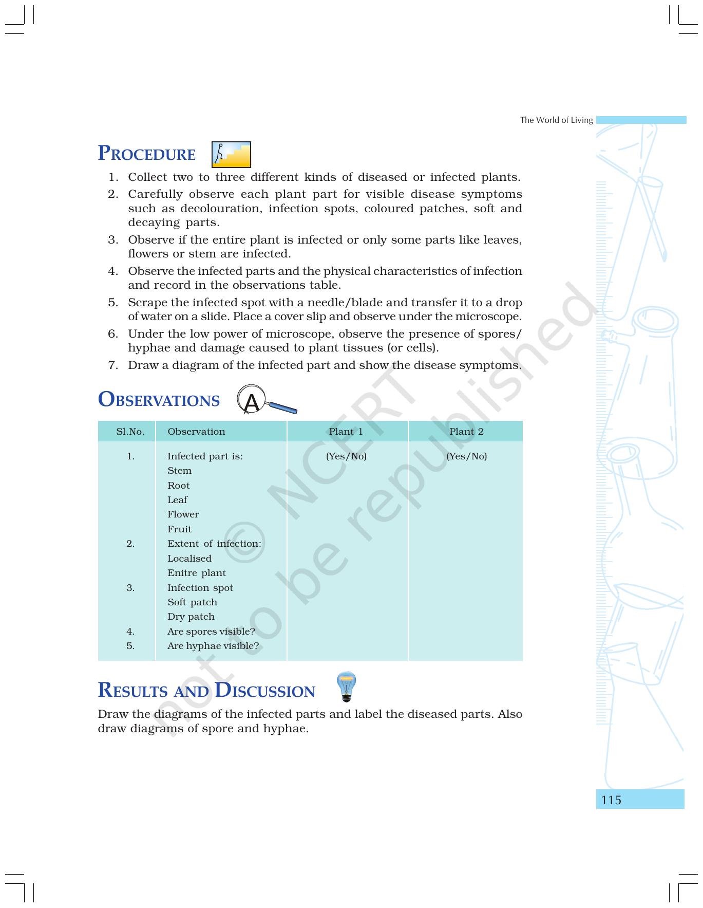 NCERT Laboratory Manuals for Class IX Science - The World of Living - Page 47