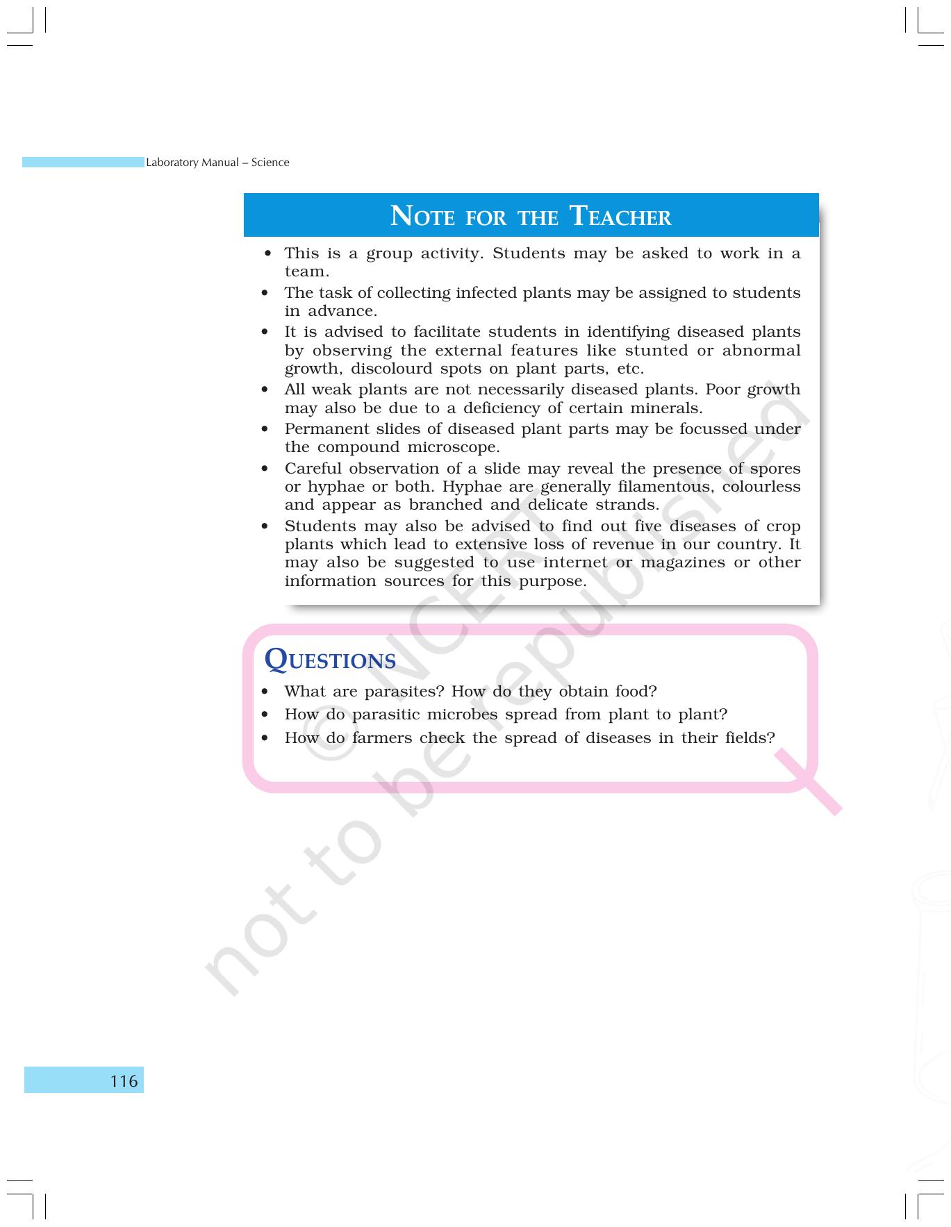 NCERT Laboratory Manuals for Class IX Science - The World of Living - Page 48