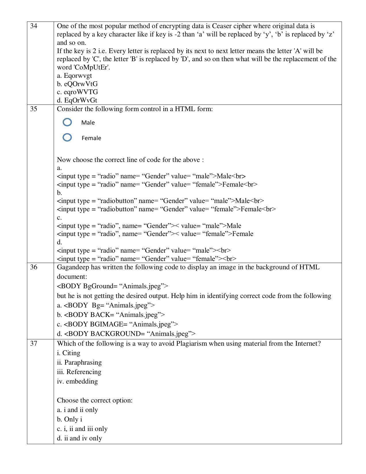 CBSE Class 10 Computer Application Sample Paper 2021-22 - Page 6