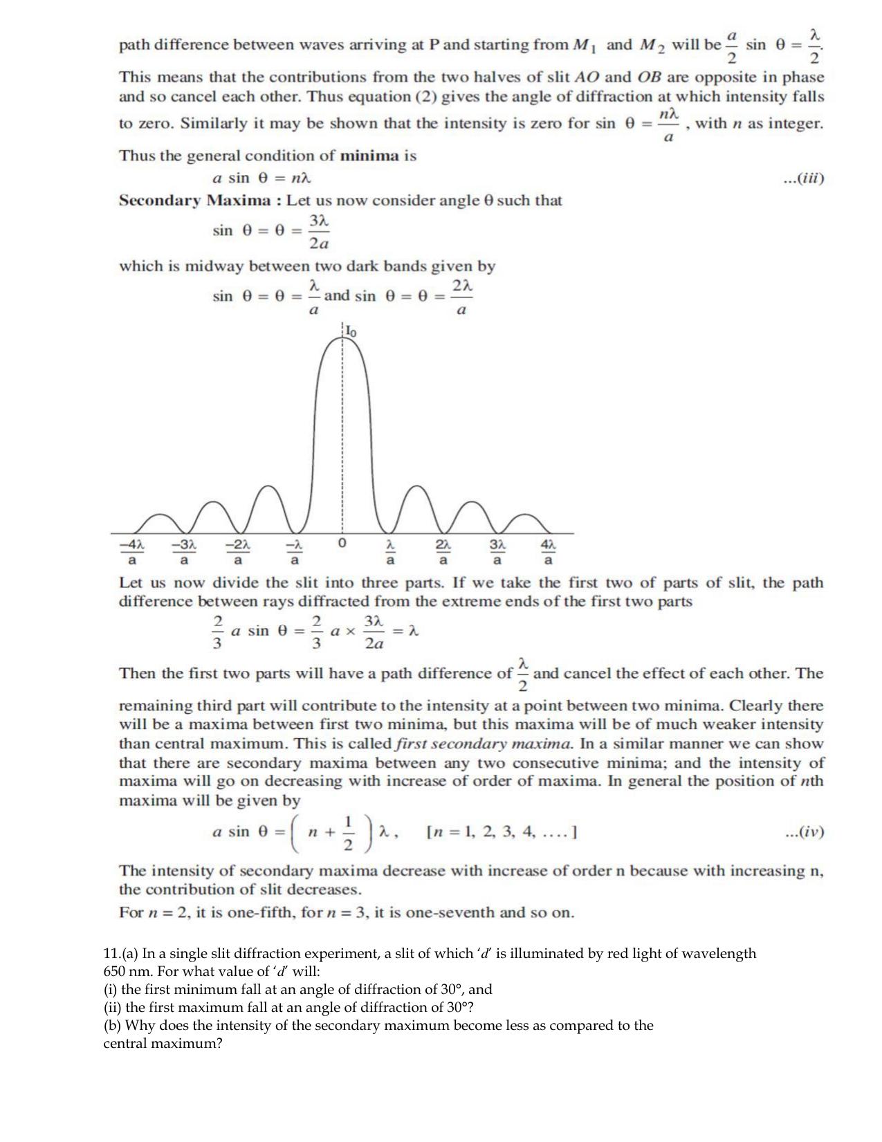 CBSE Class 12 Physics Worksheets for Optics - Page 19