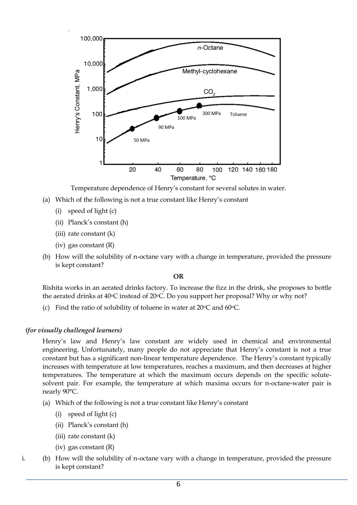 CBSE Class 12 Chemistry SET 2 Practice Questions 2023-24  - Page 6