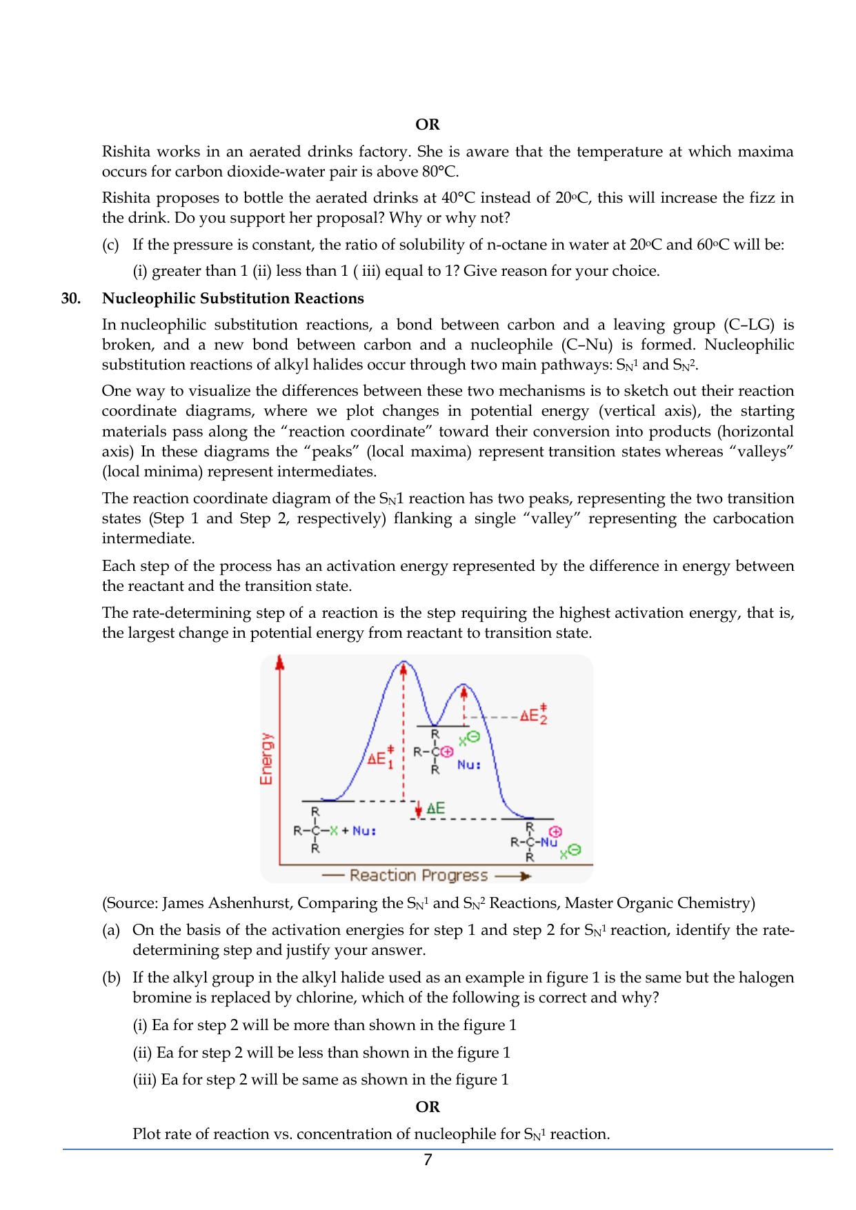 CBSE Class 12 Chemistry SET 2 Practice Questions 2023-24  - Page 7