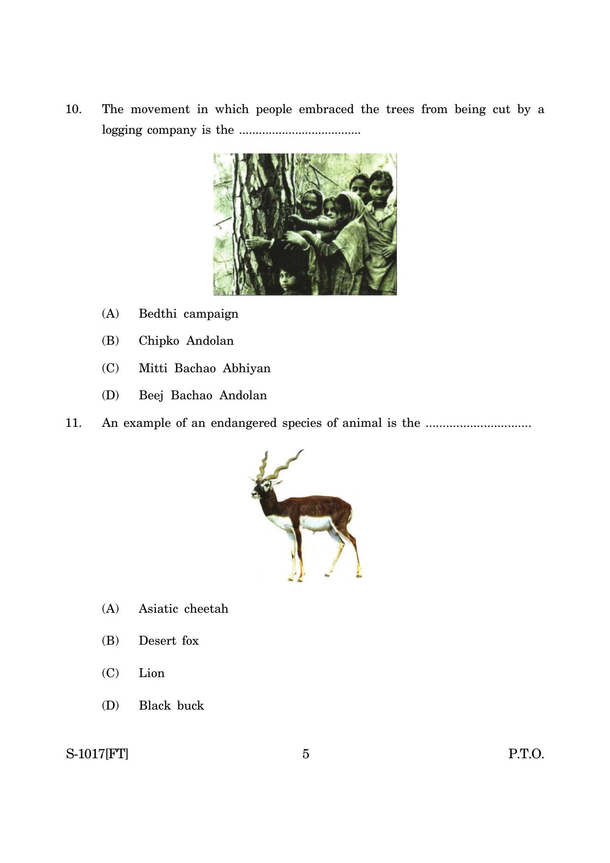 Goa Board Class 10 Geography & Economics (E) (November 2022) Question Paper - Page 5