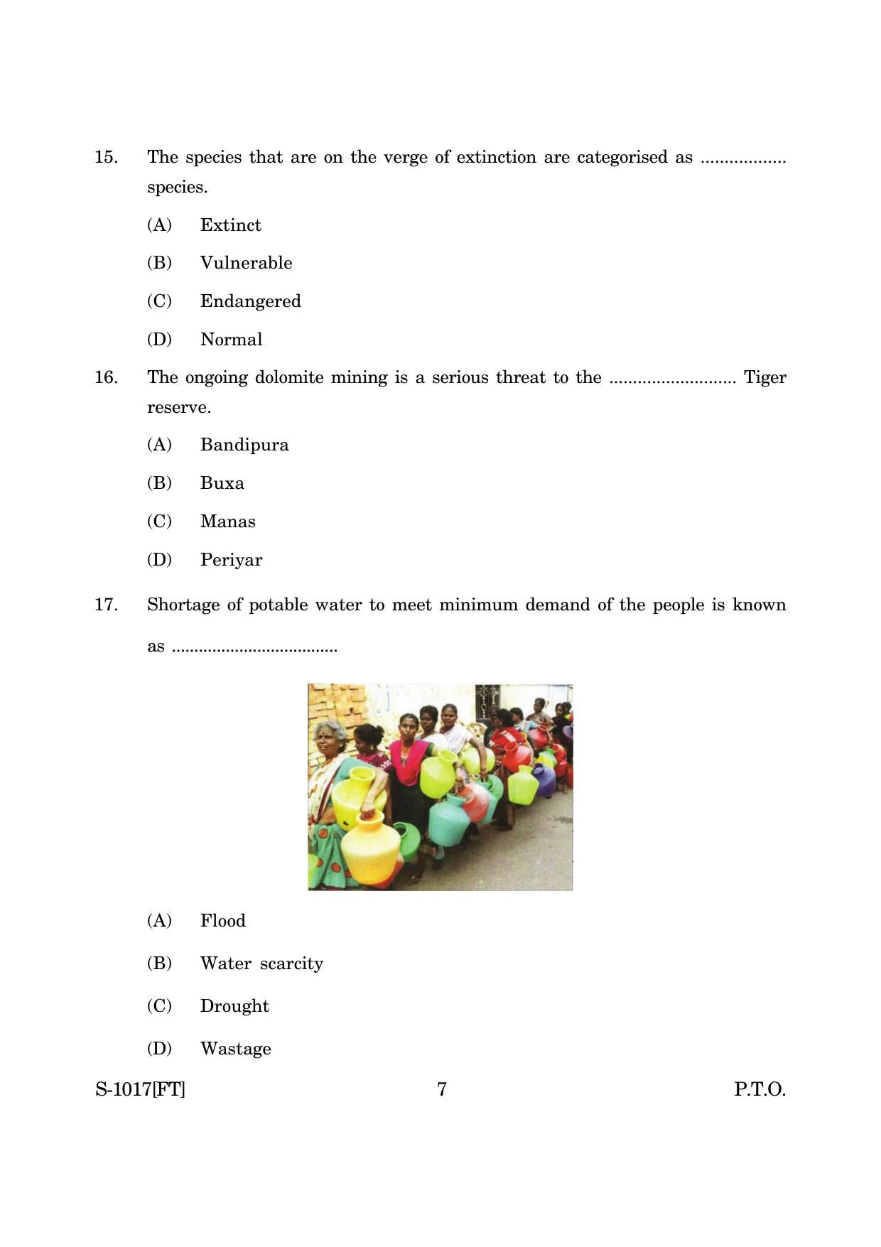 Goa Board Class 10 Geography & Economics (E) (November 2022) Question Paper - Page 7